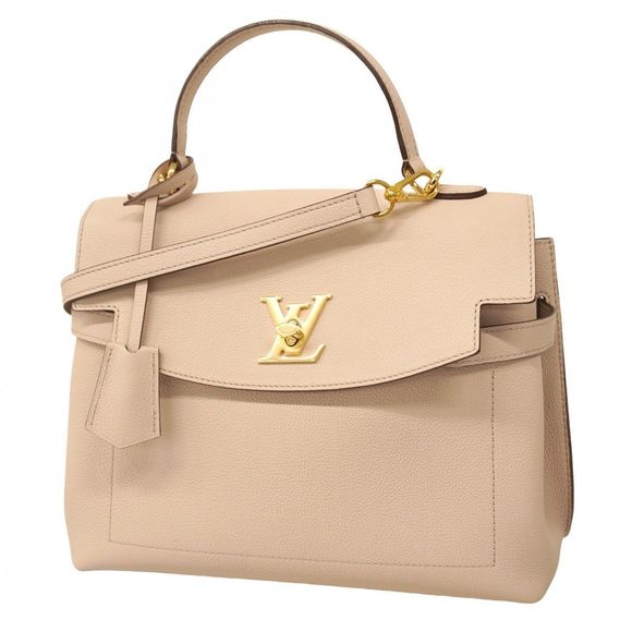 Louis Vuitton Lockme Ever MM Handbag M56094 Beige 2-Way Bag  Women's - Picture 1 of 10